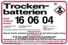 Trockenbatterien EAK 160604