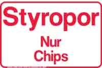 Styropor Nur Chips