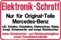 Elektronik-Schrott Mercedes-Benz