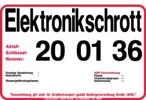 Elektronikschrott EAK 200136