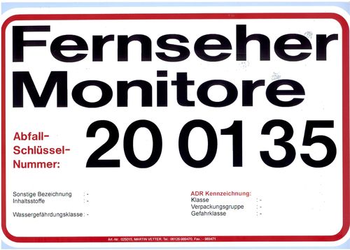 Fernseher, Monitore EAK 200135
