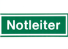 Notleiter (Textschild)
