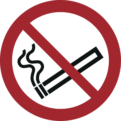 Rauchen verboten! Doppelseitige SK-Folie 100 mmØ