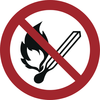 Feuer, offenes Licht und Rauchen verboten!
