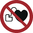 Verbot für Personen mit Herzschrittmacher!