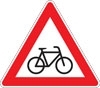Radfahrer kreuzen (Aufstellung links)