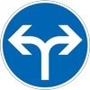 Vorgeschriebene Fahrtrichtung Rechts/links